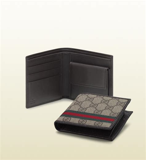 gucci mens wallet coin pocket|gucci men wallet outlet.